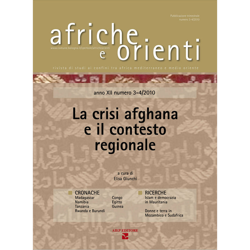 "La crisi afghana e il contesto regionale" a cura di Elisa Giunchi (Italian Edition)
